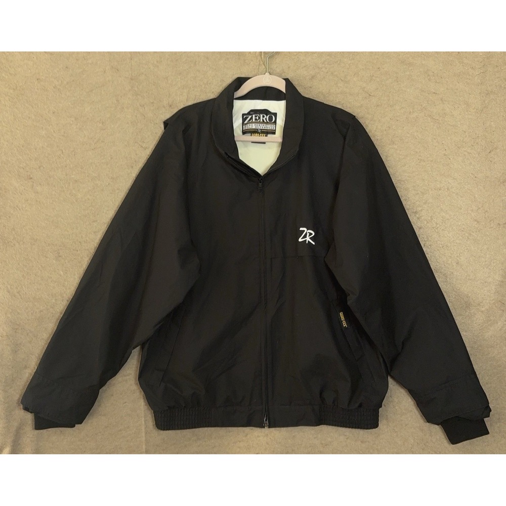 Zero Restriction Gore-Tex Golf Jacket Mens XL Black Lined Zip‎ Pockets